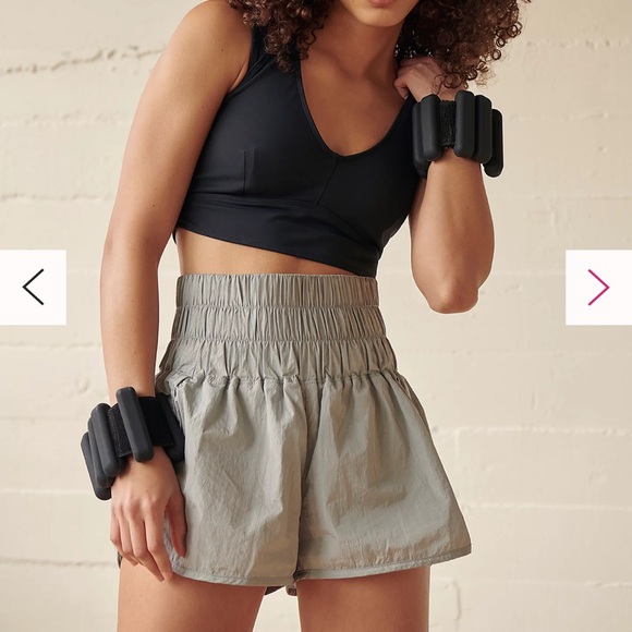 NWOT sz M Free People Movement The Way Home Shorts Artic Fox grey gray - Picture 10 of 10